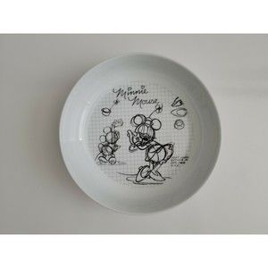 Disney Sketchbook Minnie Mouse Serving Dinner Bowl Collectible NEW.
